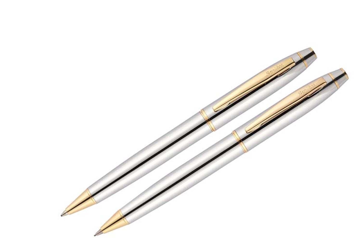 Scrikss 35 Tükenmez Versatil Kalem Seti Gold Krom