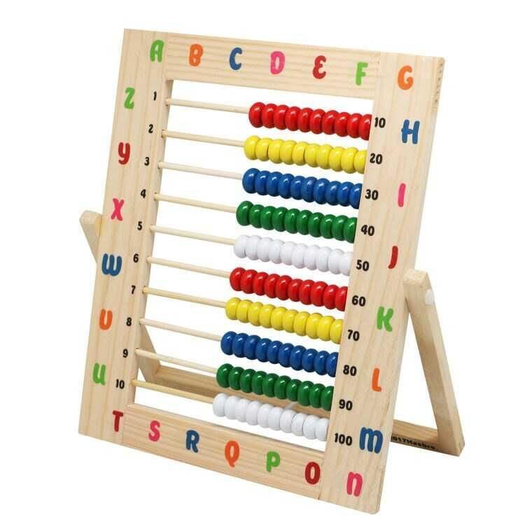 Bu-Bu Ahsap Abakus Desenlı 24,2X21,5 Cm