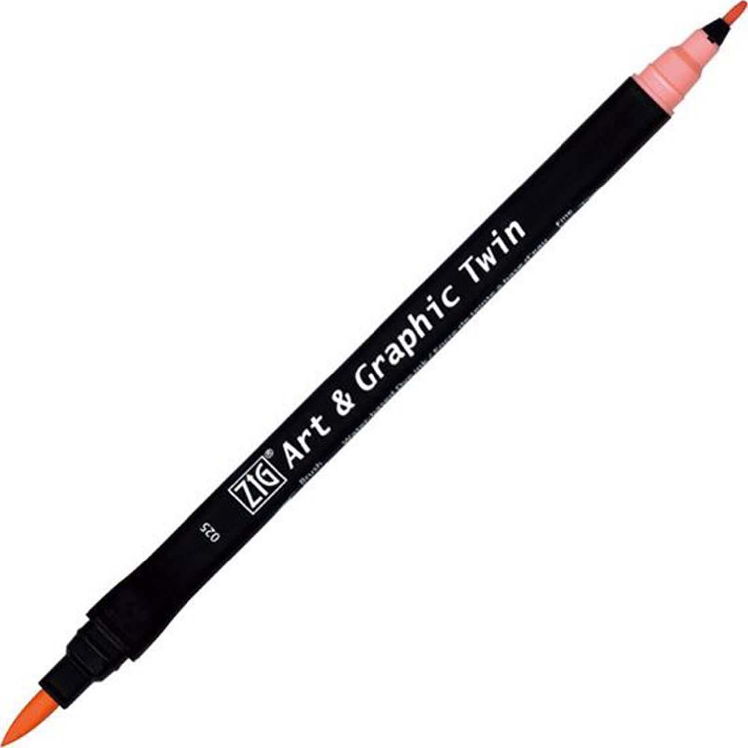 Zıg Brush Pen 025 Light Carmine