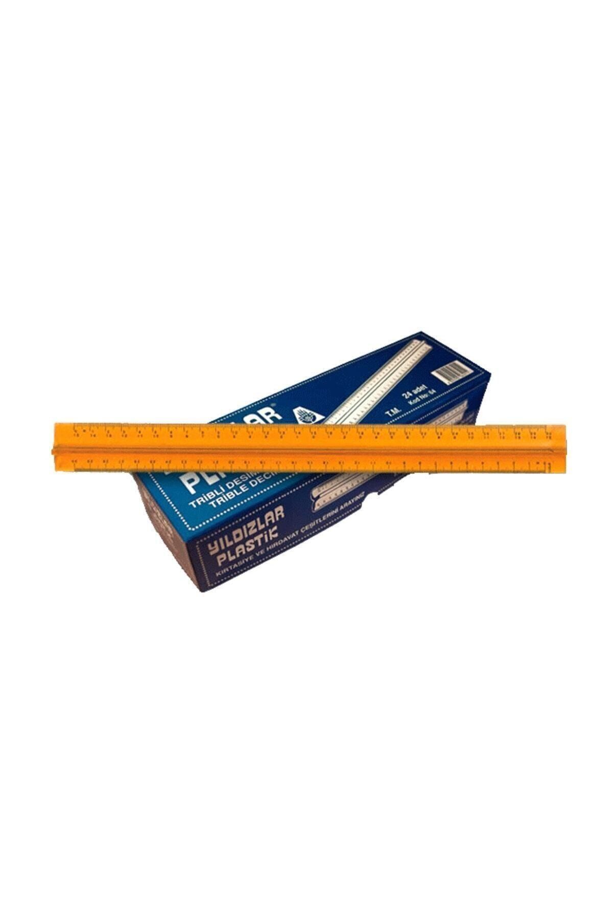 Yıldızlar Cetvel Plastik Tribli Desimetre 30cm 064