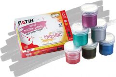Fatıh 6Lı Metalık Guaj Boya 50435
