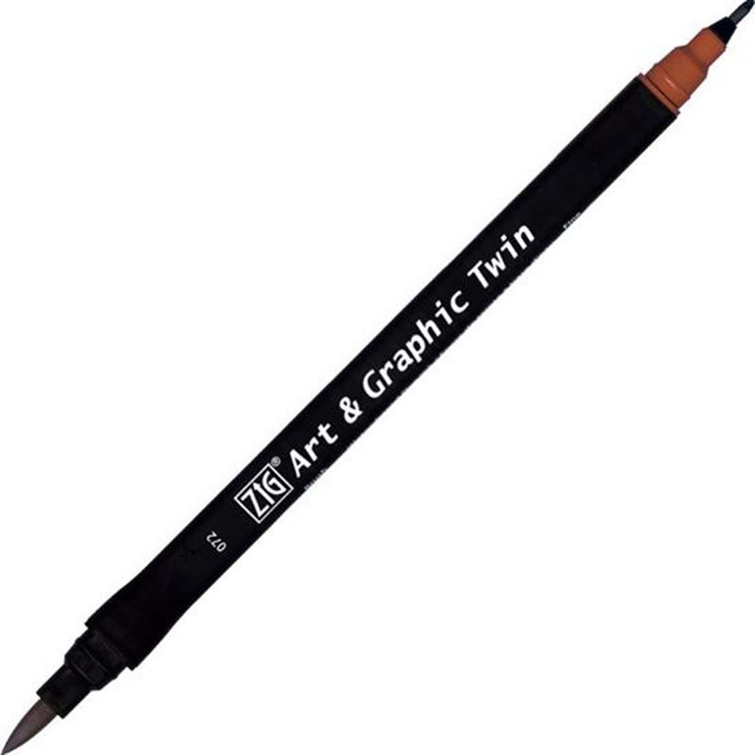 Zıg Brush Pen 072 Brown