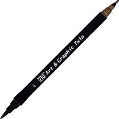 Zıg Brush Pen 077 Deep Brown