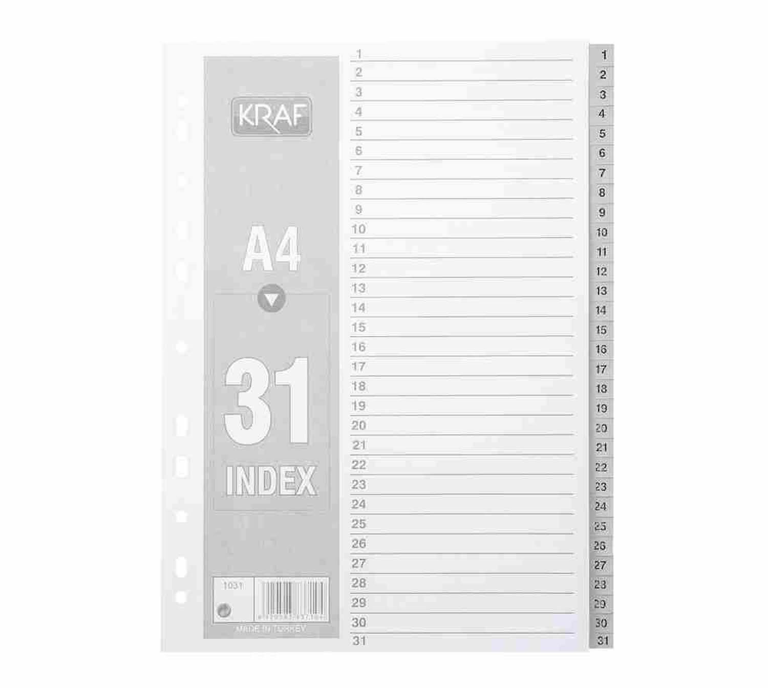 Kraf Separatör 1031 1-31 Rakam