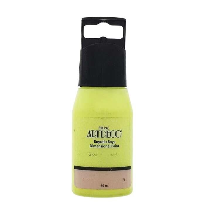 Artdeco Fosforlu Boyutlu Boya 60Ml Sarı 661