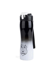 Beşiktaş Lisanslı Degrede Pipetli Çelik Matara Kilitli 500ml