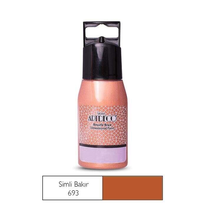 Artdeco Sımlı Boyutlu Boya 60Ml Bakır
