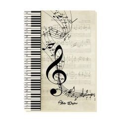 Keskin A4 80yp Sert Kapak Spr.Müzik Defteri