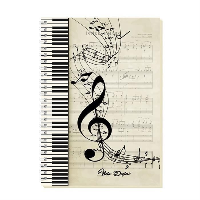 Keskin A4 80yp Sert Kapak Spr.Müzik Defteri