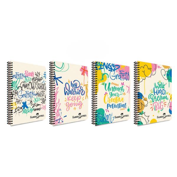 Faber Castell PP Kpk Grafiti Spiralli  140yp Kareli