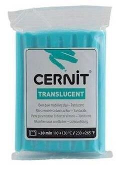 Cernit Translucent Polimer Kil 56gr Turqouise Blue 56280