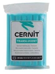 Cernit Translucent Polimer Kil 56gr Turqouise Blue 56280