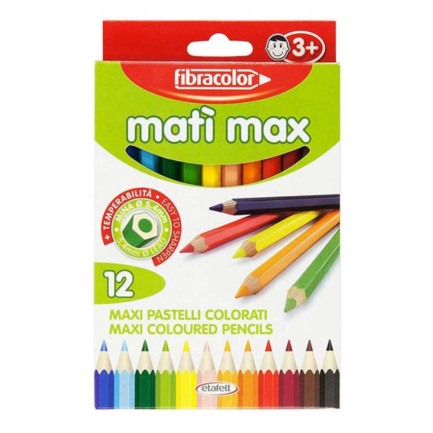 Fıbracolor Matımax 12Lı Kalın Kuruboya