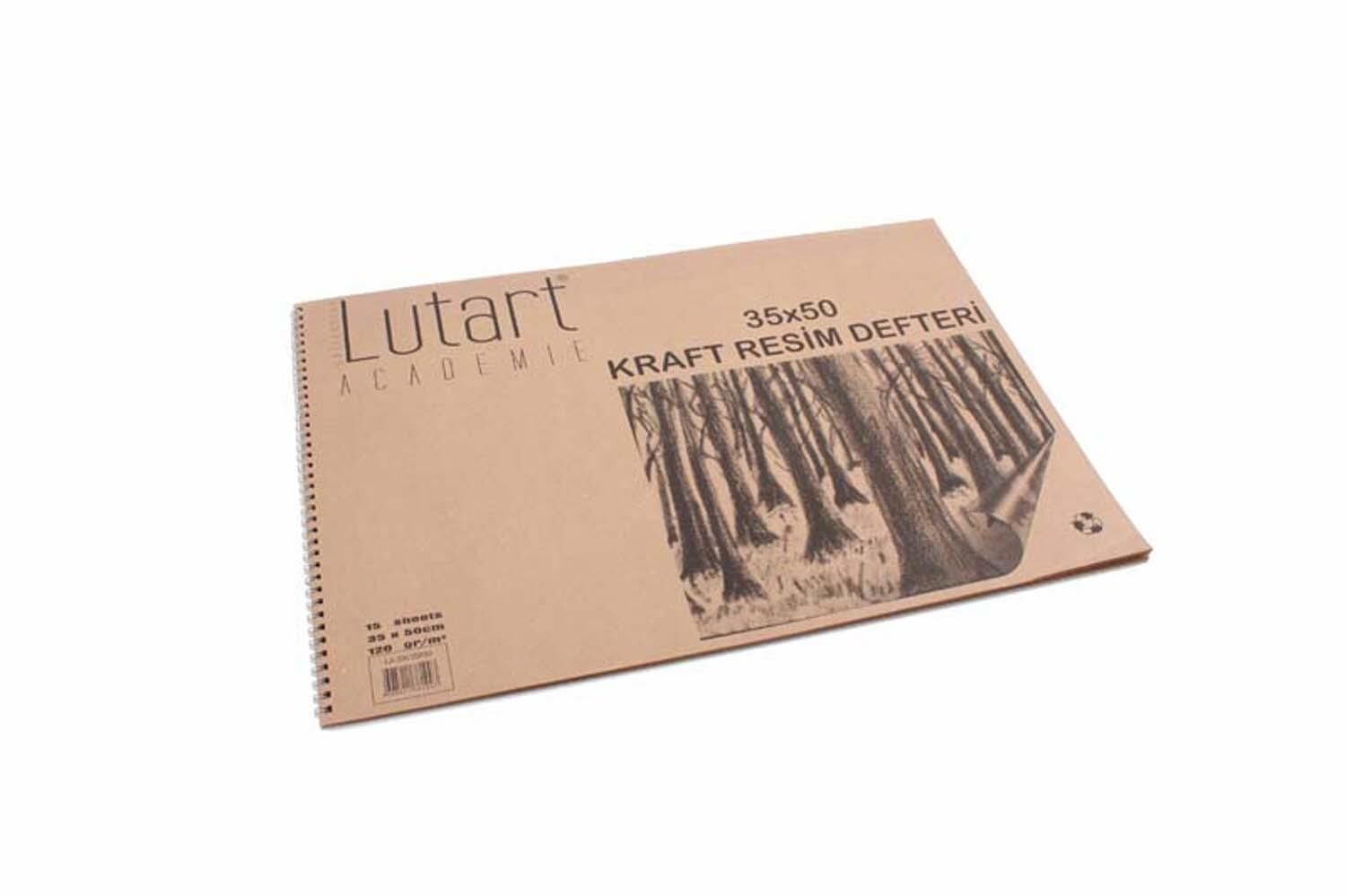 Lutart La-Sk35X50 Kraft Resim Defteri 125Gr 15 Yp