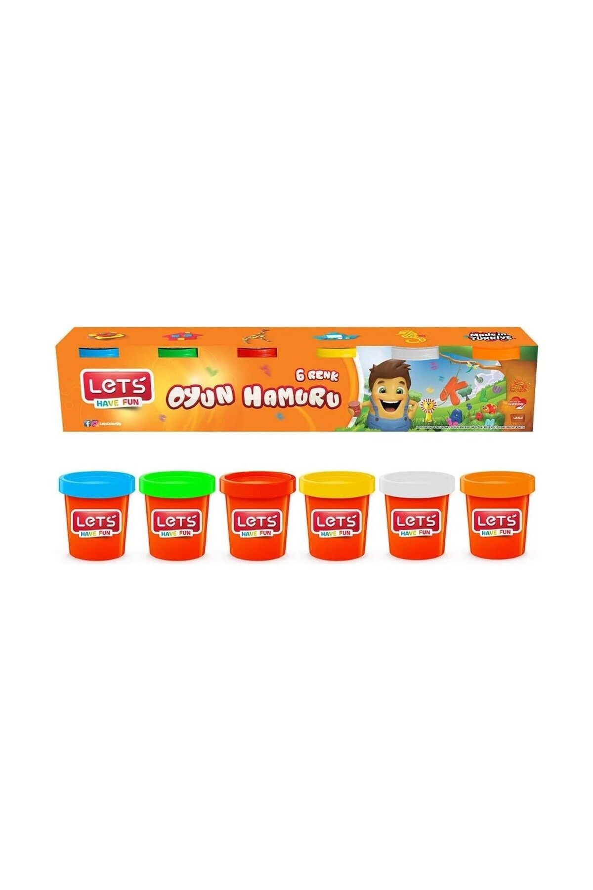 Lets 6 Renk Oyun Hamuru 690gr L8450