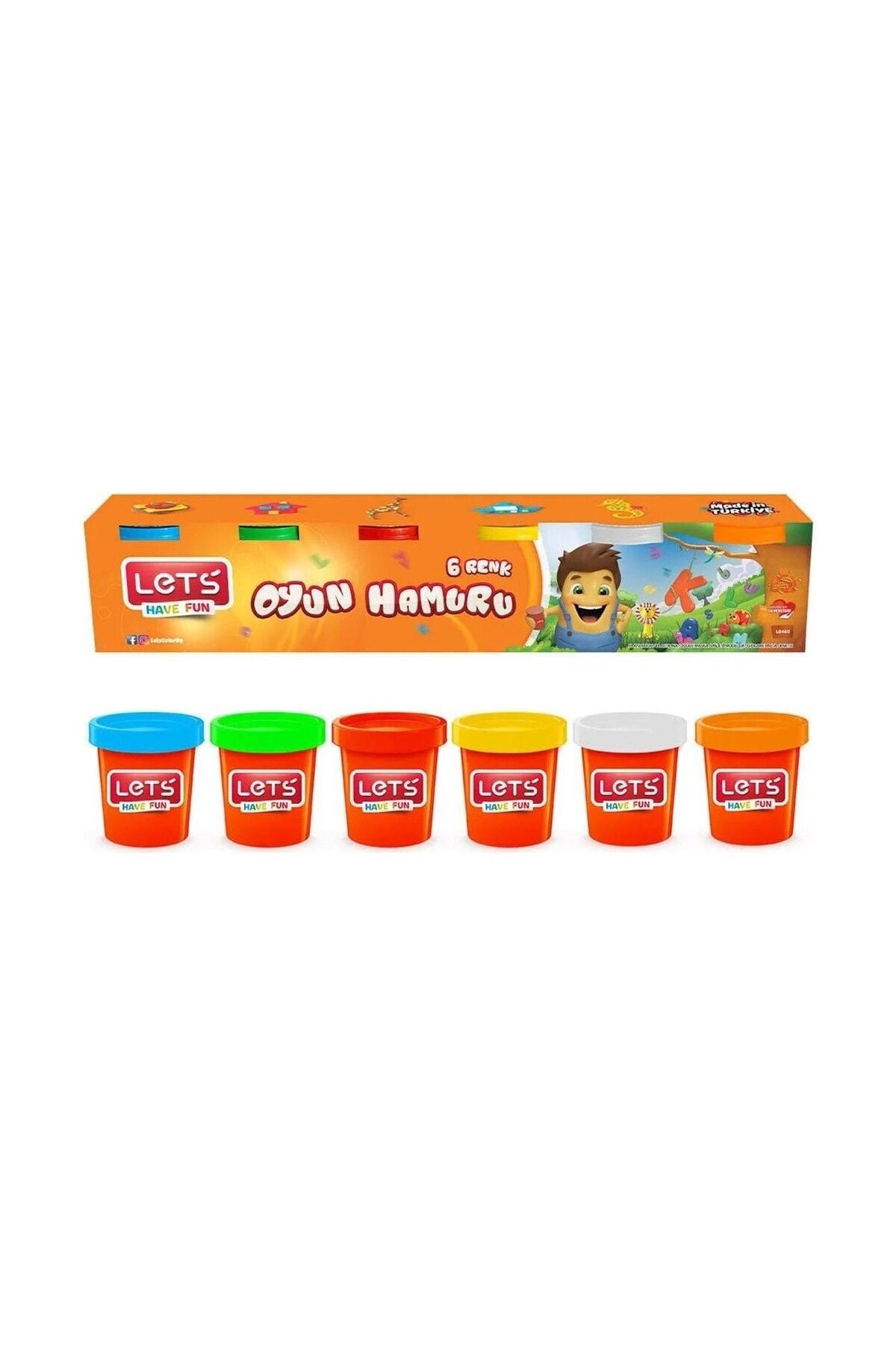 Lets 6 Renk Oyun Hamuru 660gr L8450