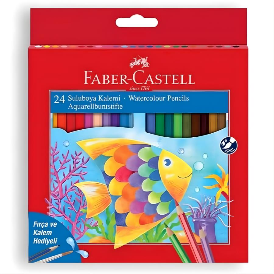 Faber-Castell Aquarell  Boya Kalemi 24Lü Karton Kutu