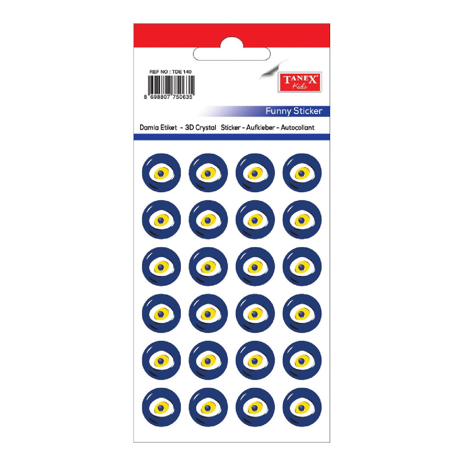 Tanex Stc-140 Nazar Boncuğu 15Mm Etiket 2 Adet