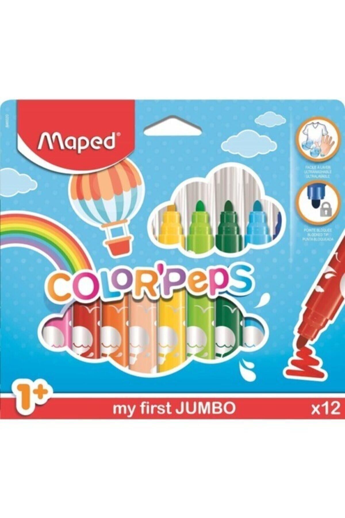 Maped Color Peps 12Lı Felt Tıps Kecelı Kalem