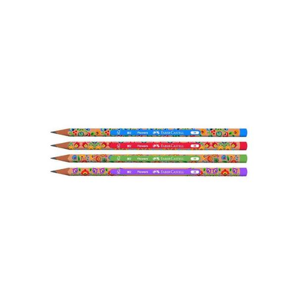 Faber Castell Flowers Kurşun Kalem 2B