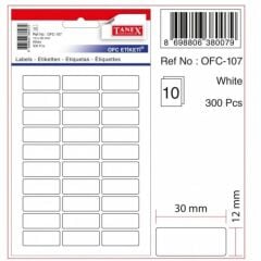 Tanex 12X30 Etıket Kod 107