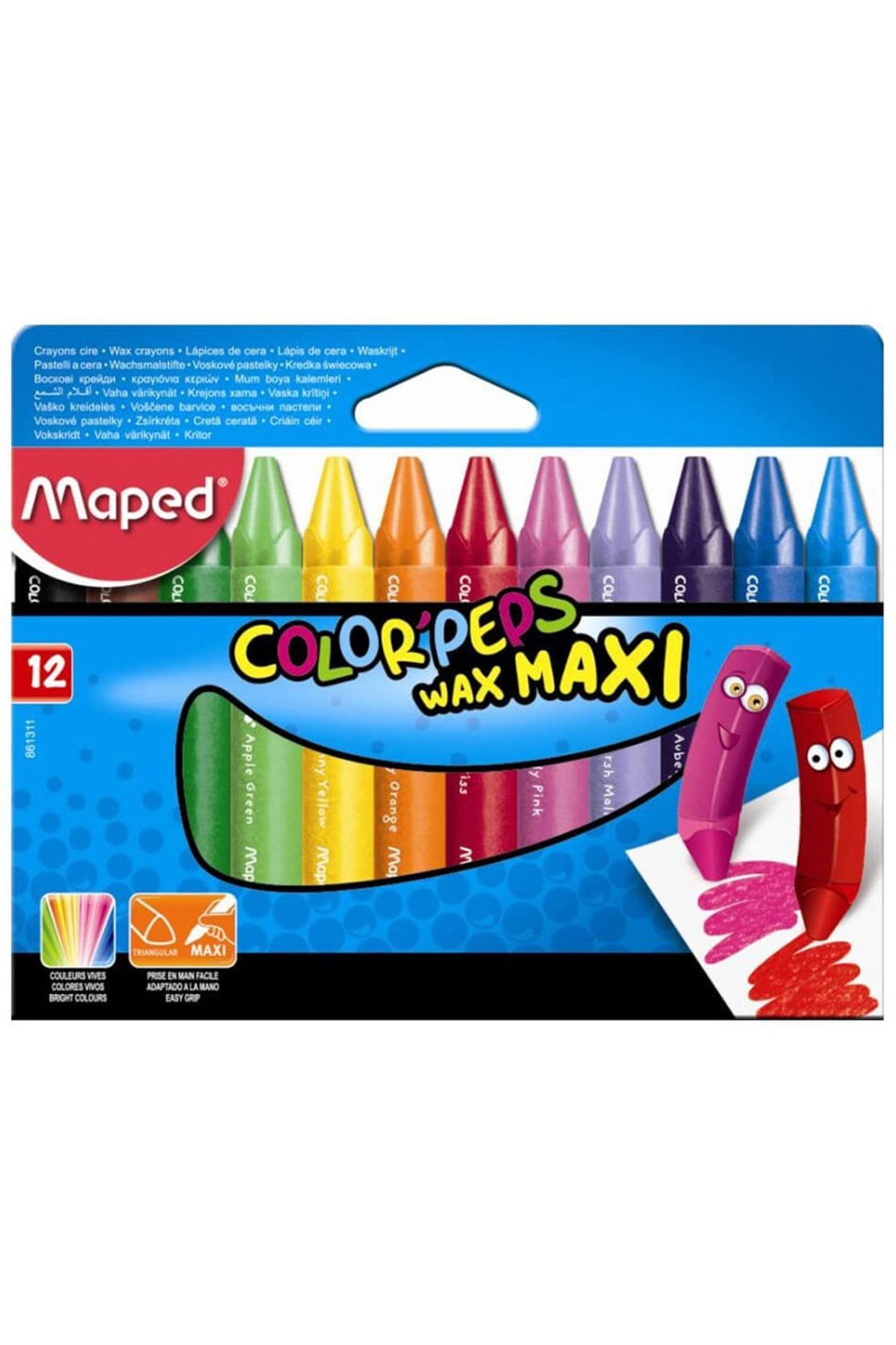 Maped ColorPeps 12li Jumbo Mum Boya 861311