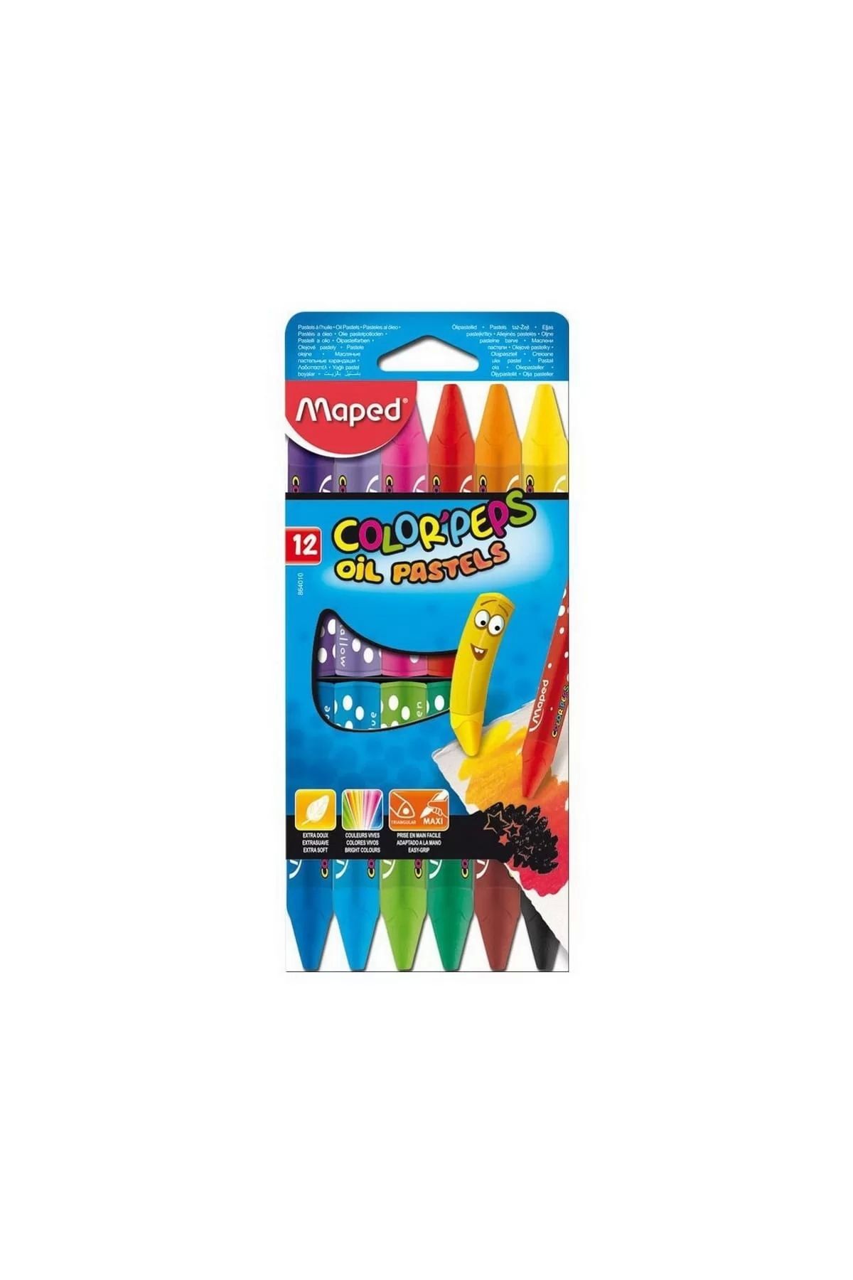 Maped Color Peps Yağlı Pastel Boya 12 Renk 864010