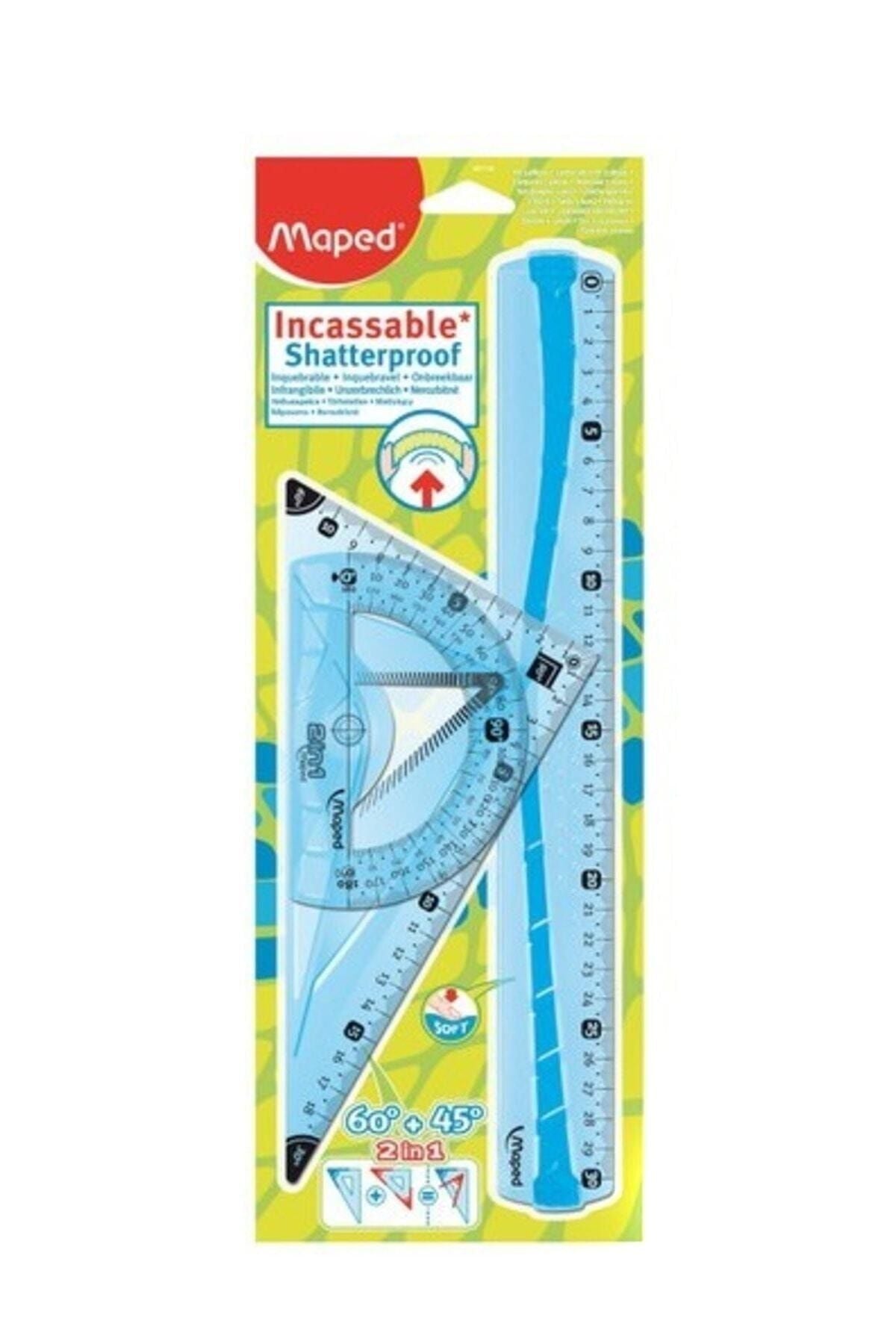 Maped Flex Maxi Kırılmaz Cetvel Seti 3lü 897120