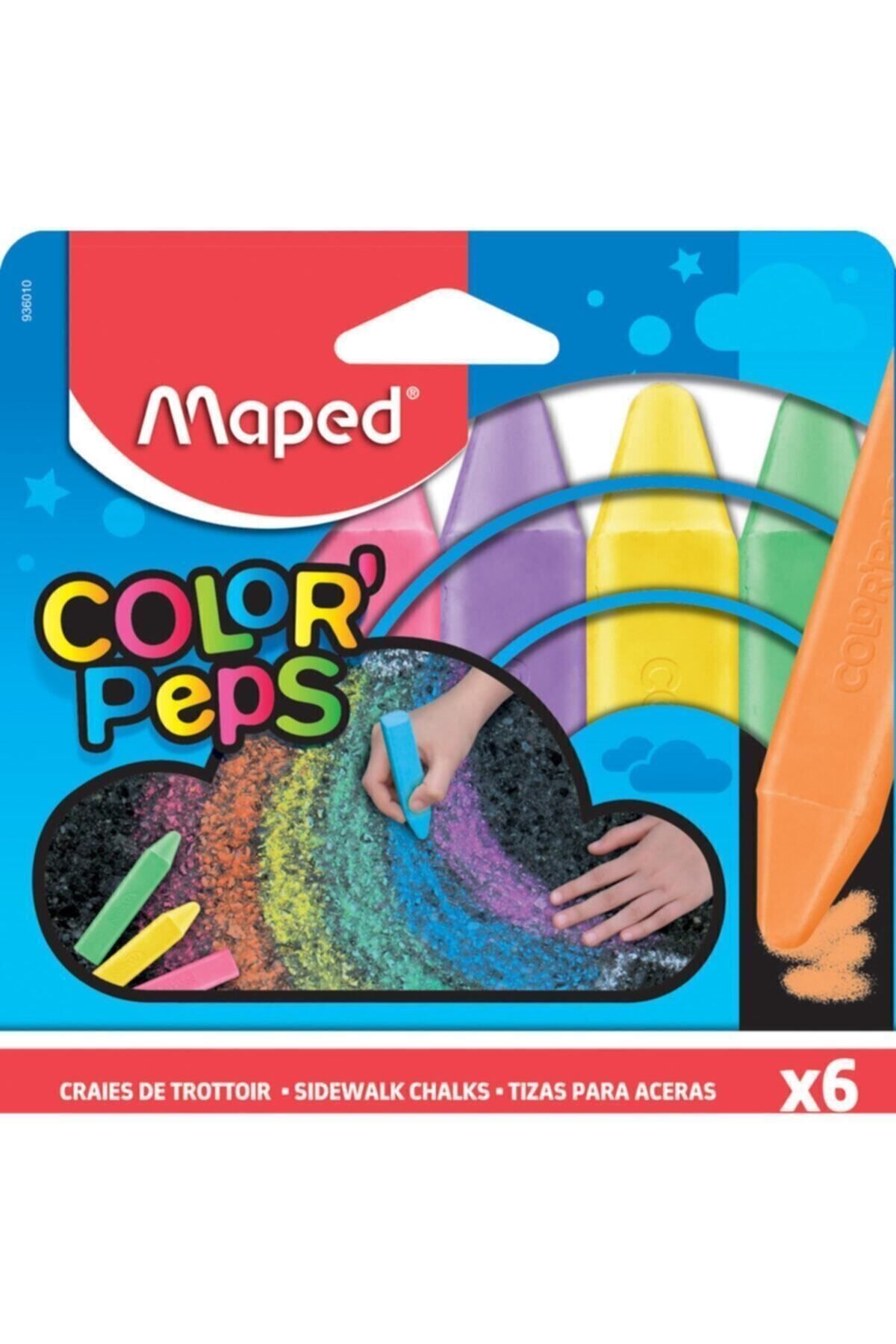 Maped Dış Mekan Yer Tebeşiri 6 Renk 936010