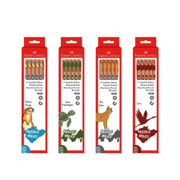 Faber Castell Anadolu Mirası Kurşun Kalem 6lı