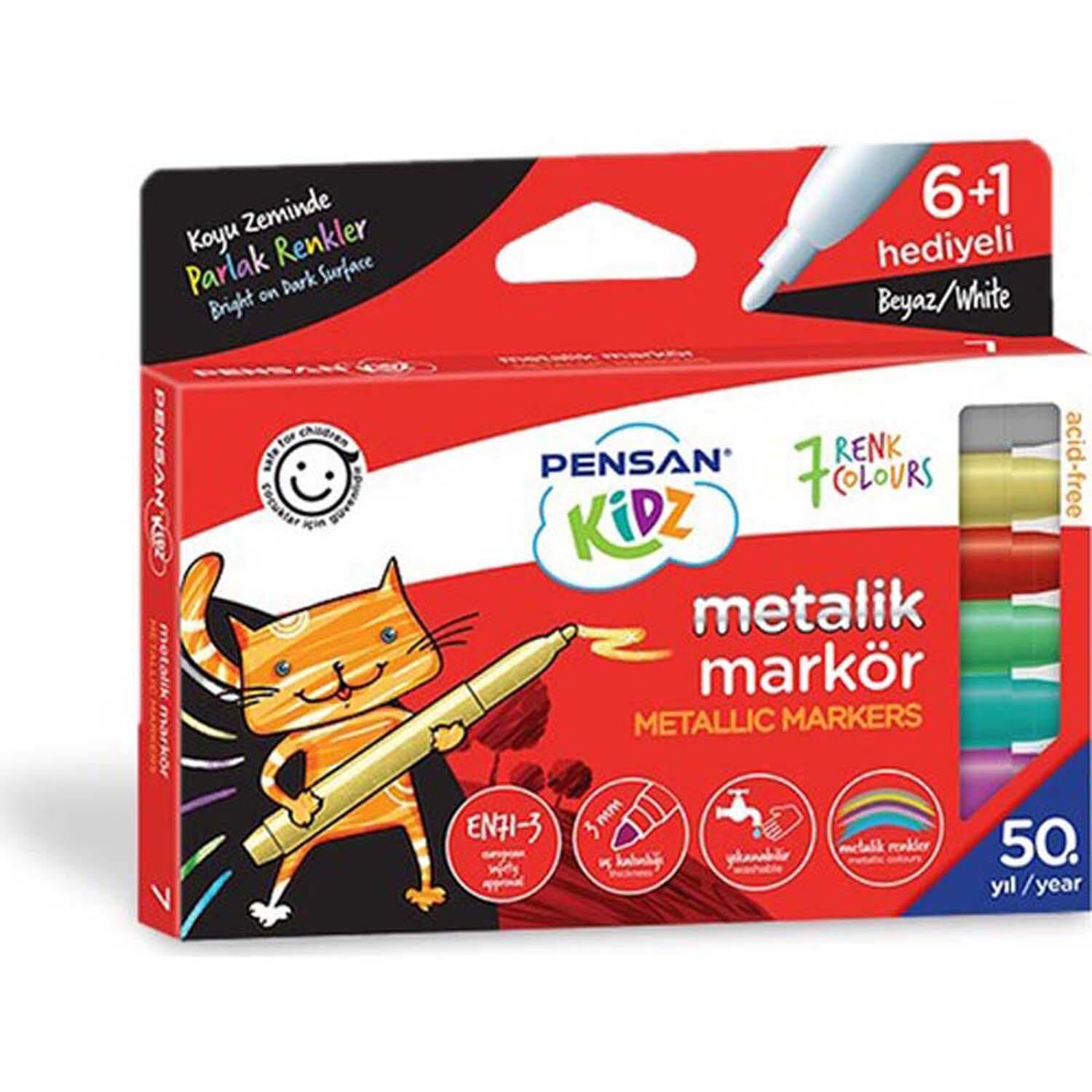 Kıdz Markor Metalık 7 Renk