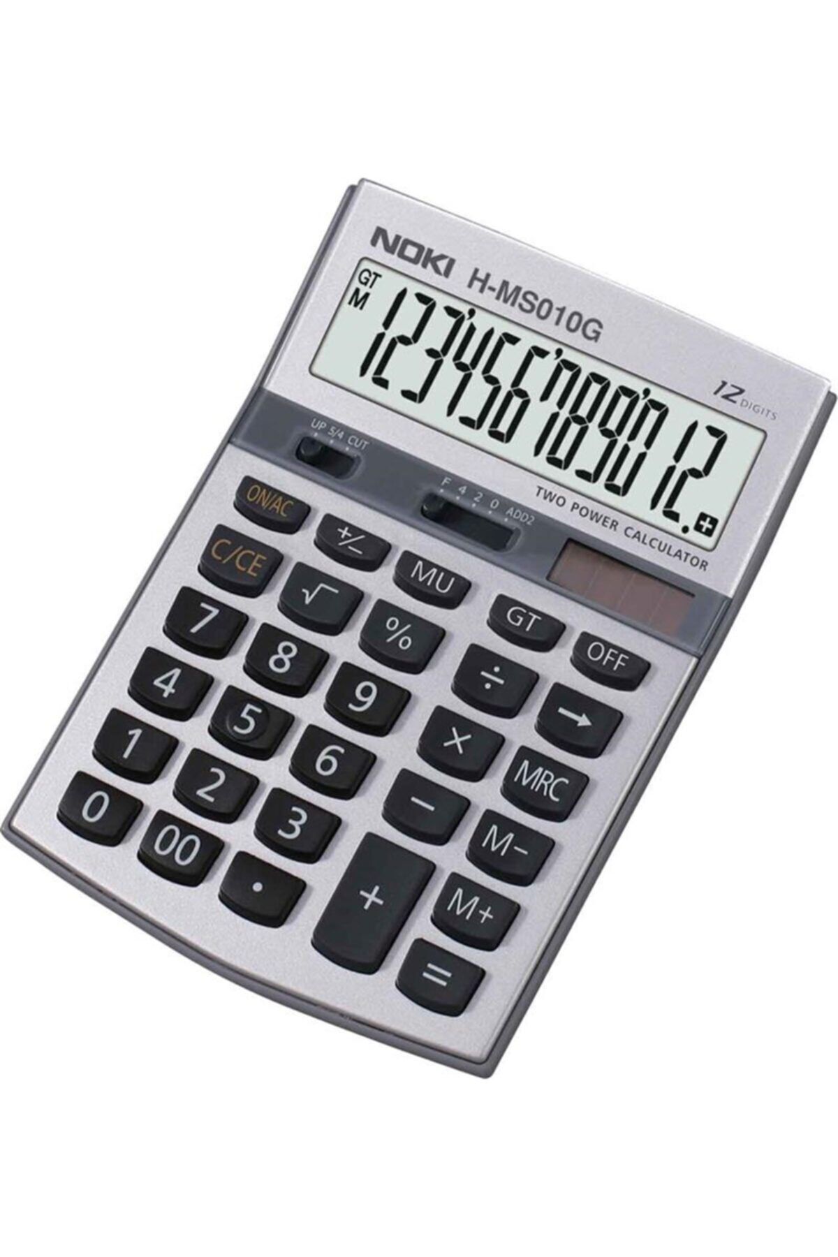 Noki 12 Hane Hesap Makinası Gri H-MS010G
