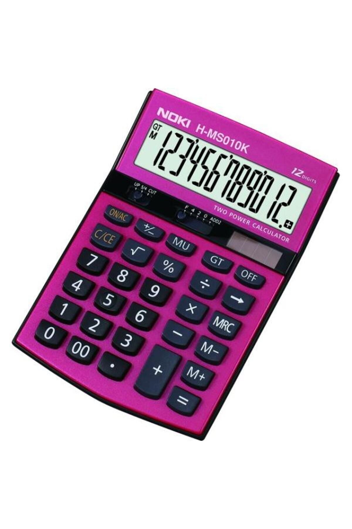 Noki 12 Hane Hesap Makinesi Kırmızı H-MS010K