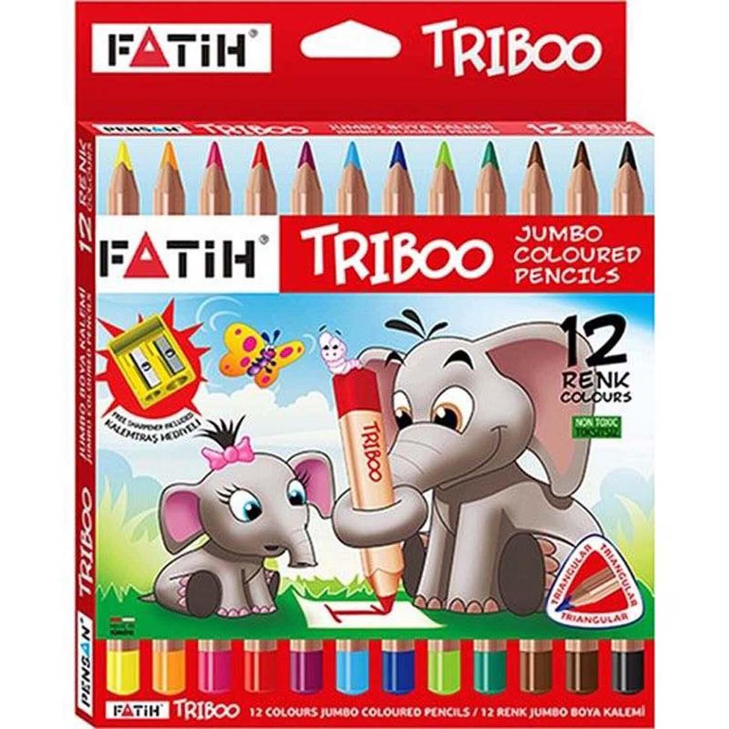 Fatıh 12Lı Trıboo Kuruboya Tam Boy Karton Kutu