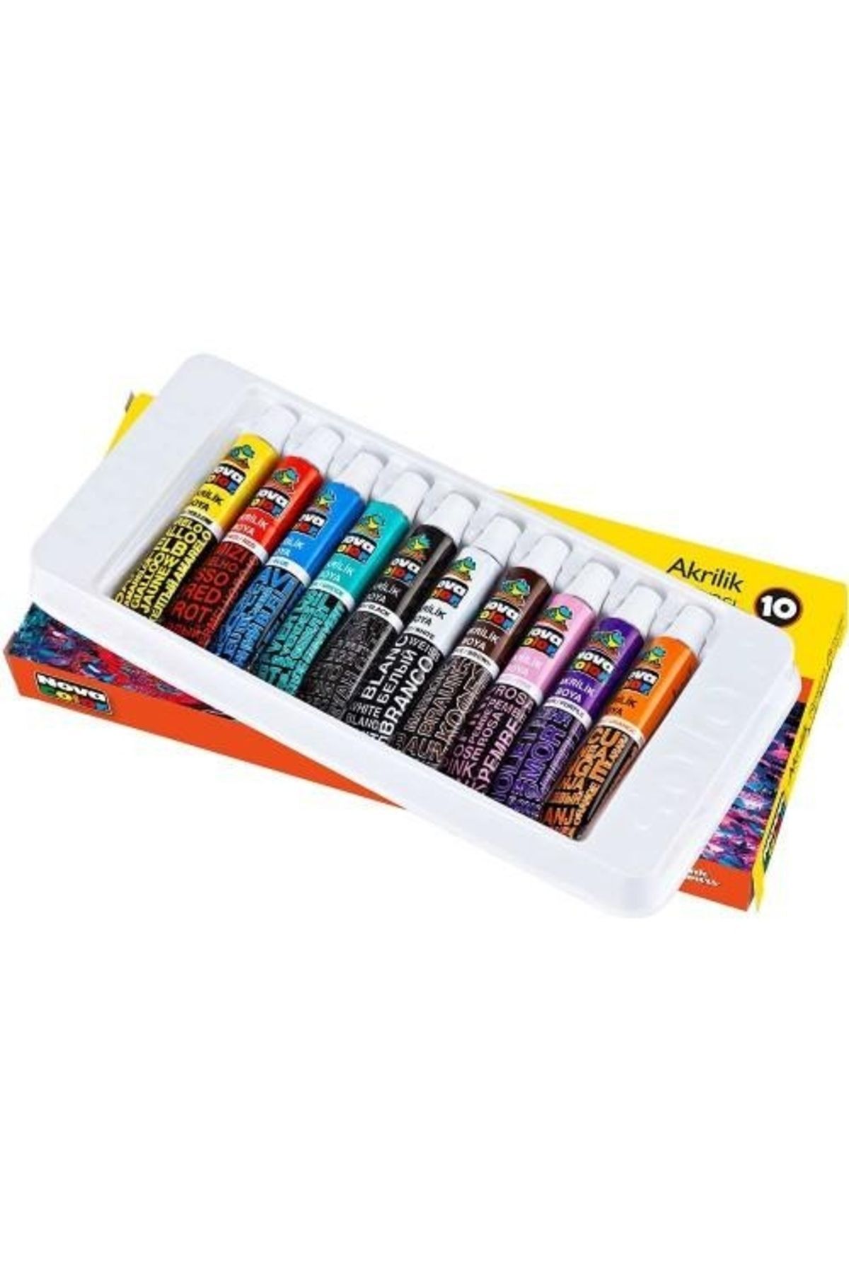 N.COLOR AKRİLİK BOYA TUP 10 LU 7 GR