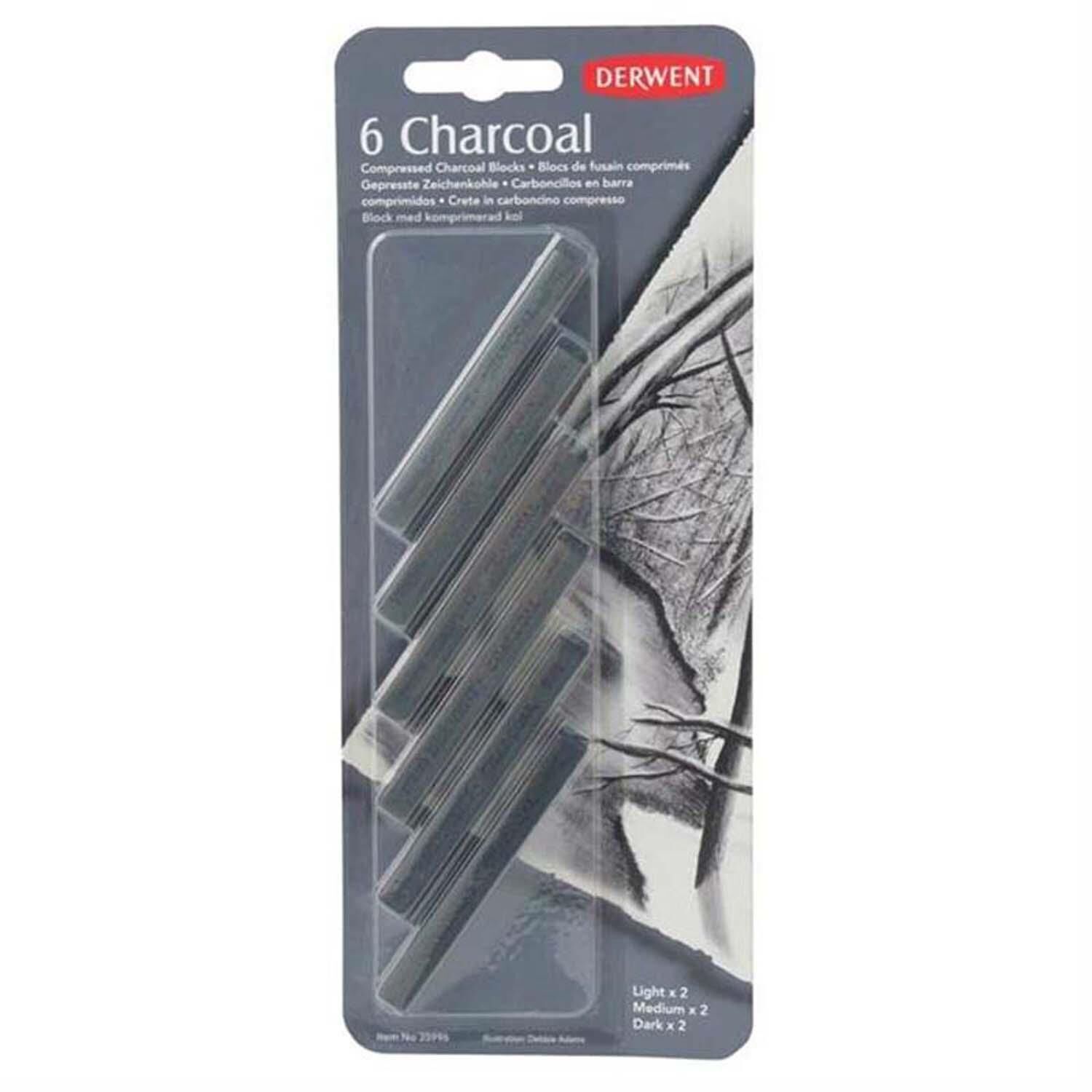 Derwent 6'Lı Charcoal Compressed Blıster 35996
