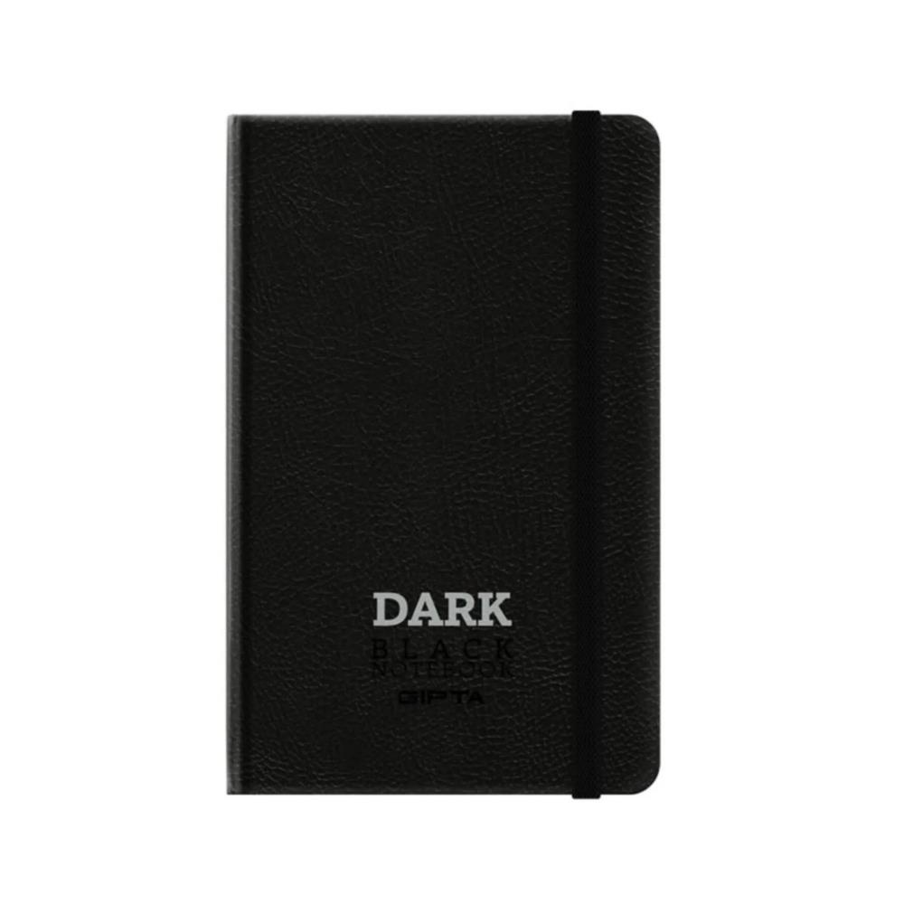 Gıpta Dark 9x14 64yp Çizgisiz Siyah Yapraklı Defter