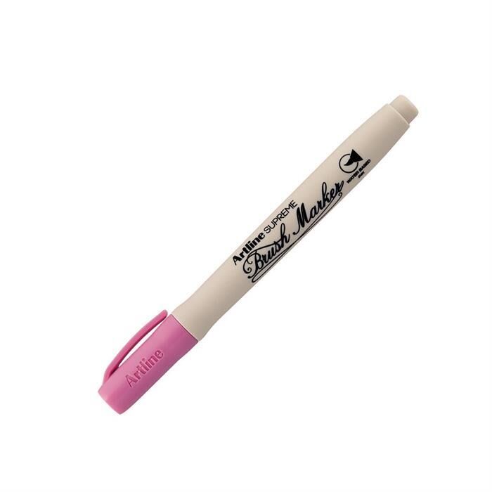 Artline Supreme Brush Uçlu Kalem Fosforlu Pembe