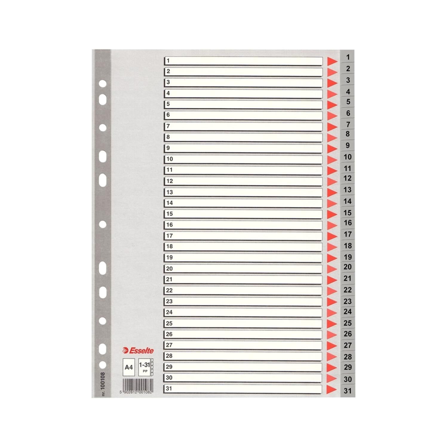 A4 1-31 Rakamlı Seperator Esselte