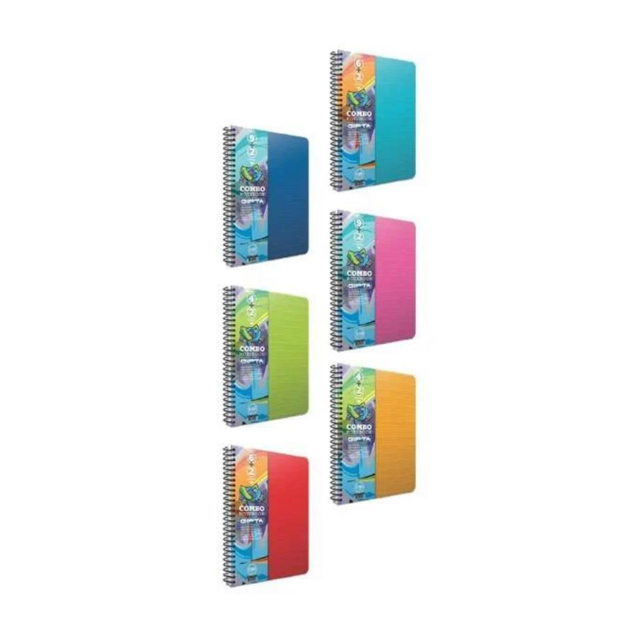 Gıpta Combo A4 180yp Çizgili Sep Sp  Pp Kapak 6+2 Defter 2454