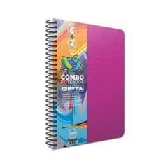 Gıpta Combo A4 180yp Çizgili Sep Sp  Pp Kapak 6+2 Defter 2454