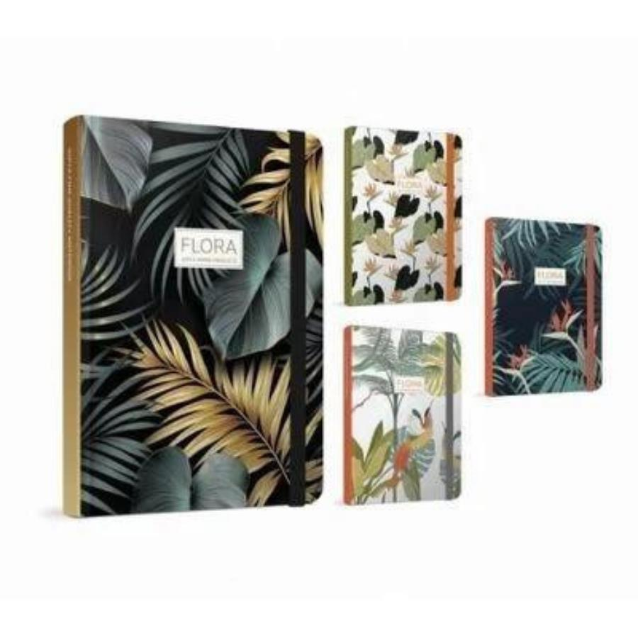 Gıpta Flora Notes İplik Dikişli Sert Kapak Defter A5 120yp Çizgisiz