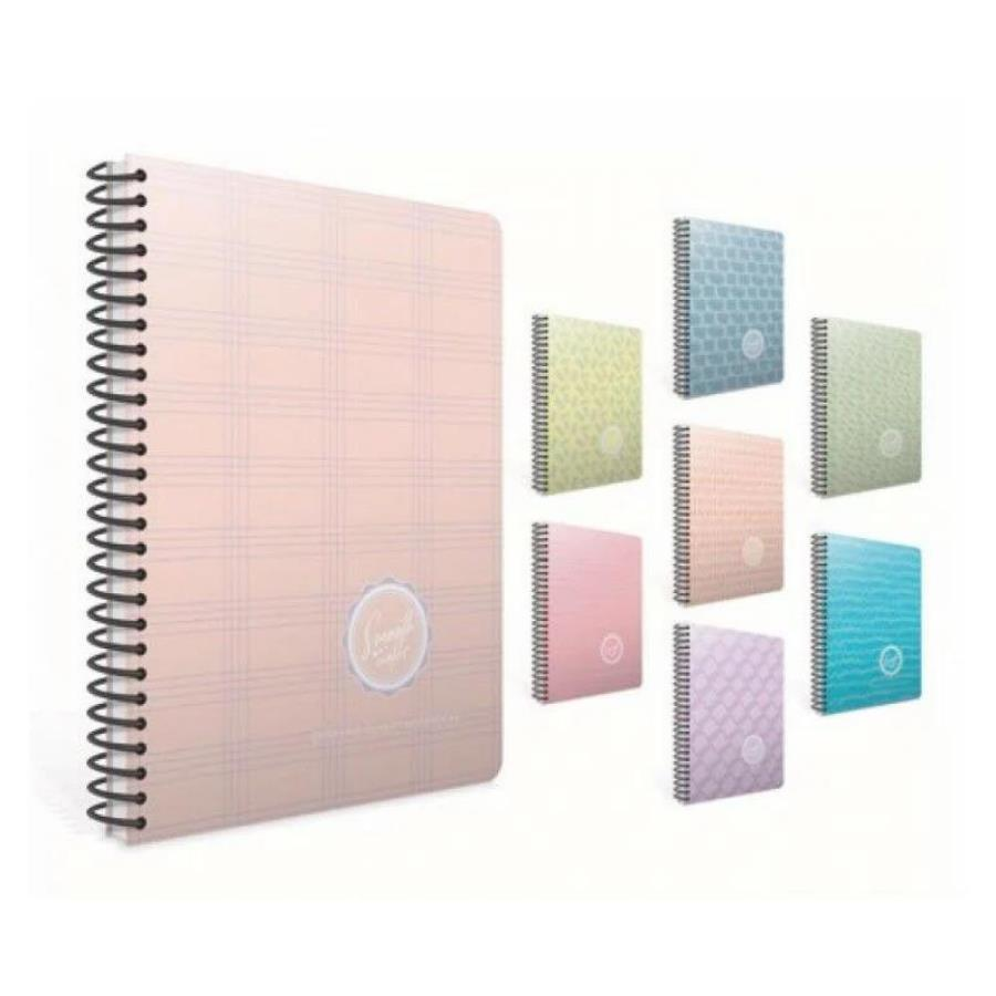 Gıpta Smooth 19x26 80yp Spiralli Karton Kapaklı Kareli Defter