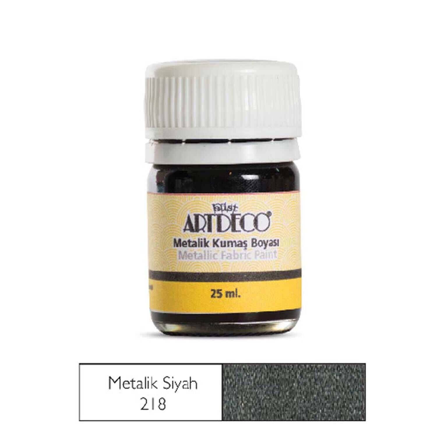 Kumaş Boya Artdeco 25Ml No:218 Metalik Siyah