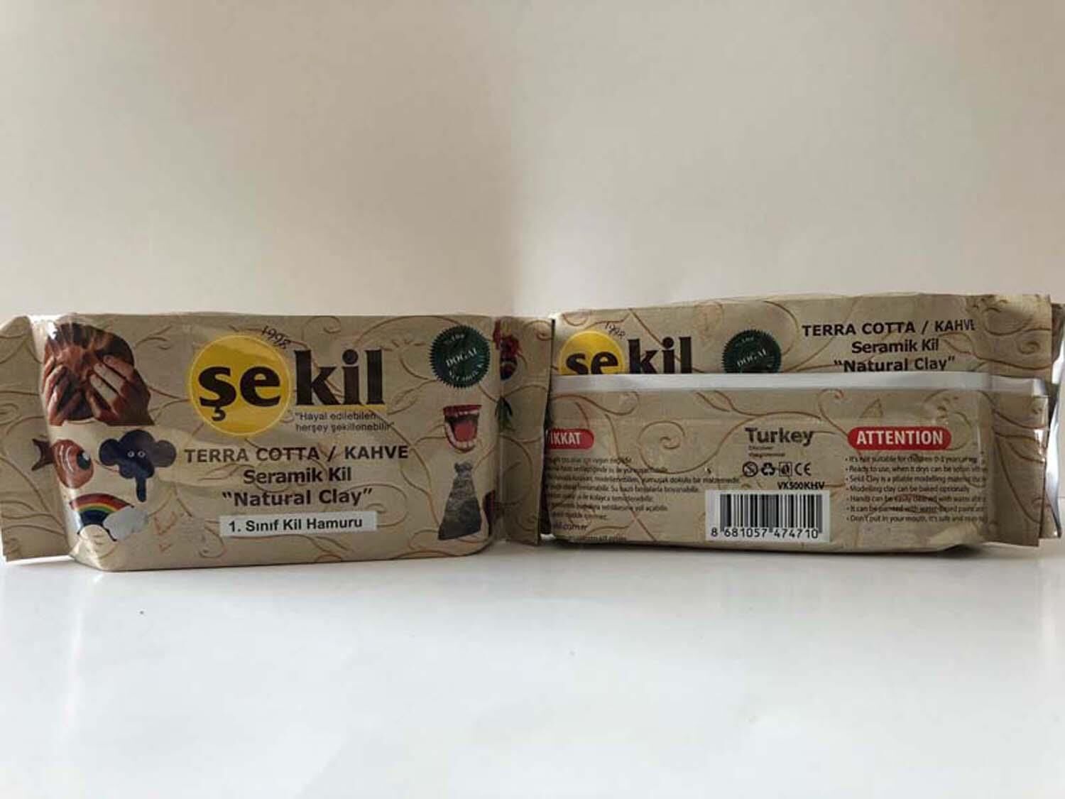 Şekil Seramik Hamuru 1000G Kahverengi