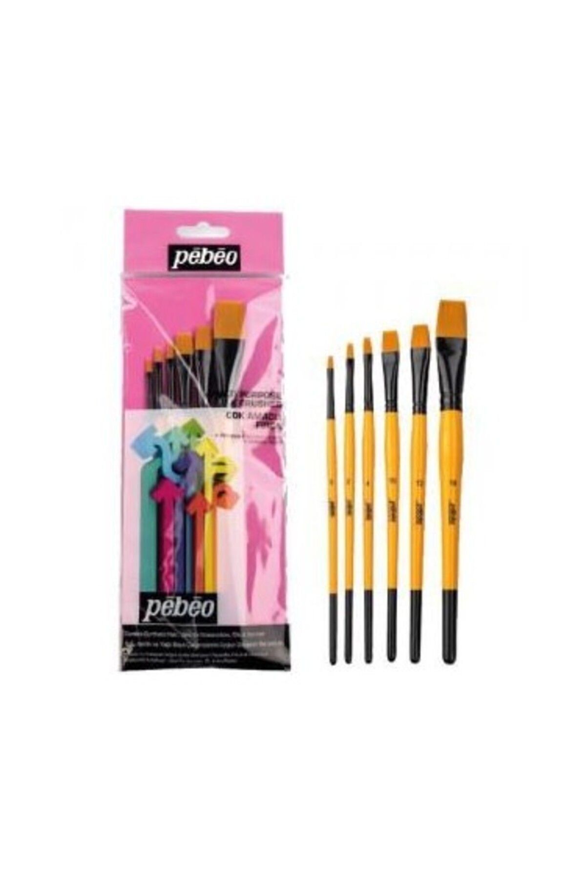 Pebeo Çok Amaçlı Fırça Seti 6lı Set 3
