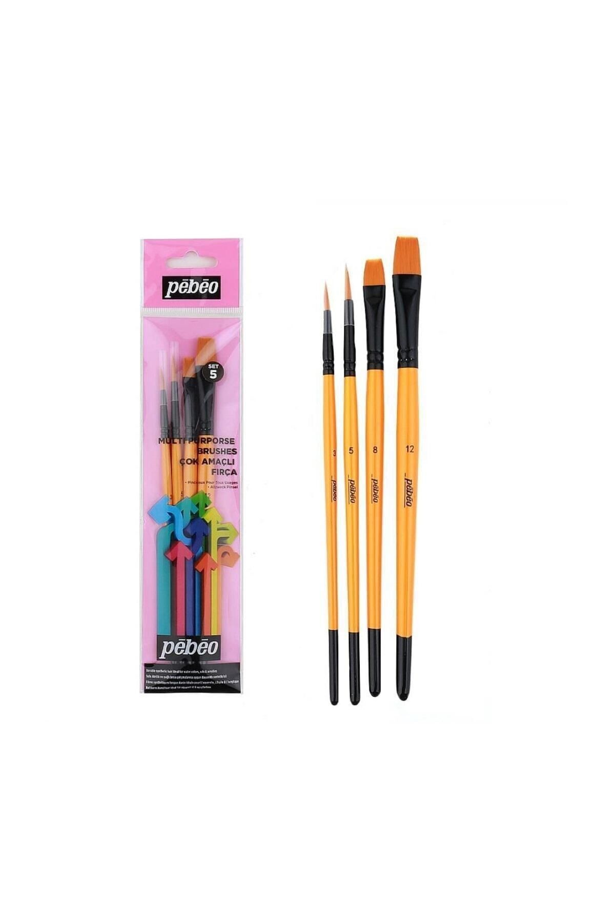 Pebeo Çok Amaçlı Fırça Seti 4lü Set 5