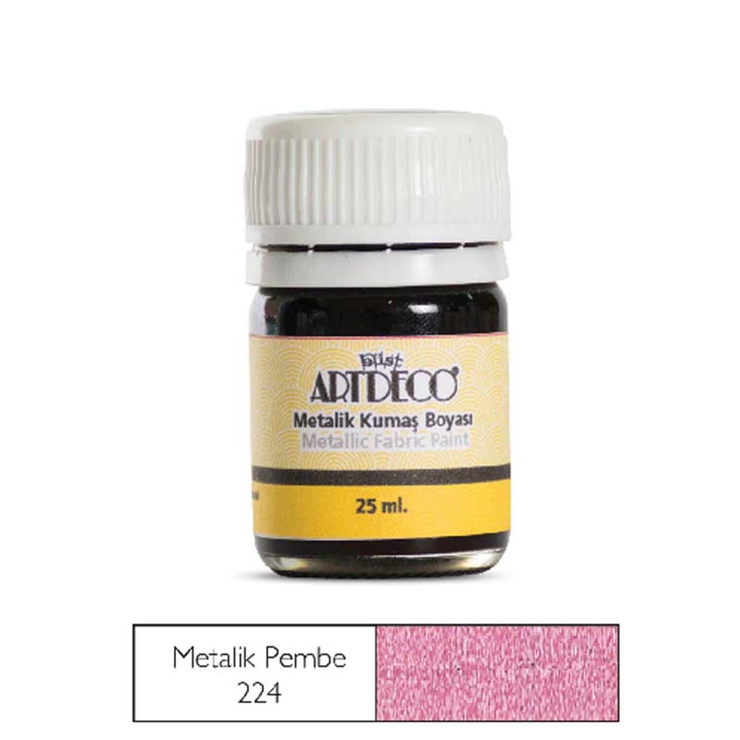 Kumaş Boya Artdeco 25Ml No:224 Metalik Pembe