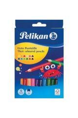 Pelikan Kuru Boya Kalemi Combino Jumbo Üçgen 12li