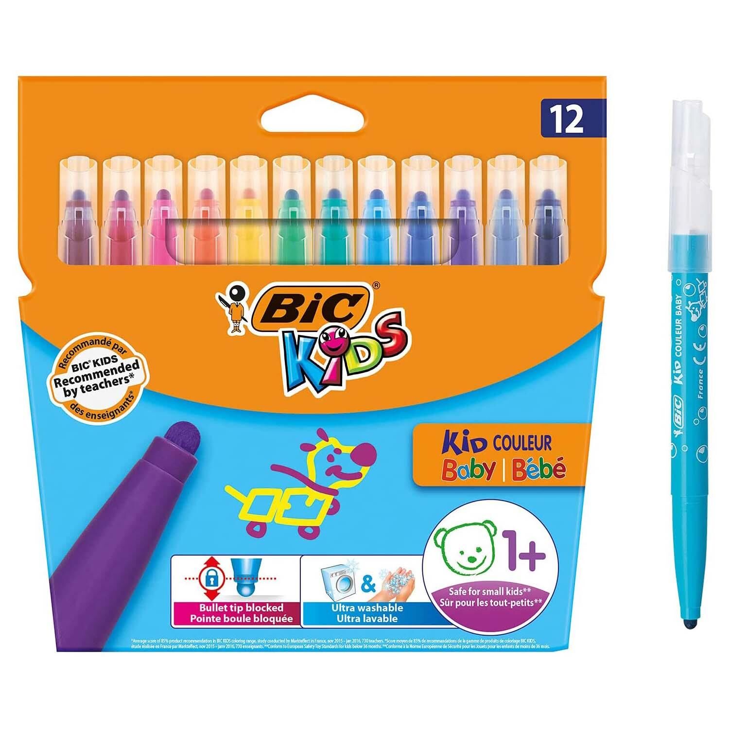 Bic Kid Couleur Baby Keçeli Boya Kalemi 12'li 902080